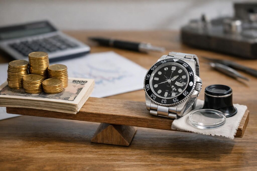 ロレックスのガラス交換費用を抑えつつ資産価値を守る考え方